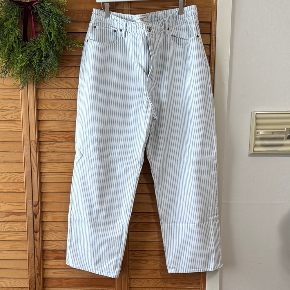 Abercrombie & Fitch Curve Love High Rise The Loose Jean SHORT